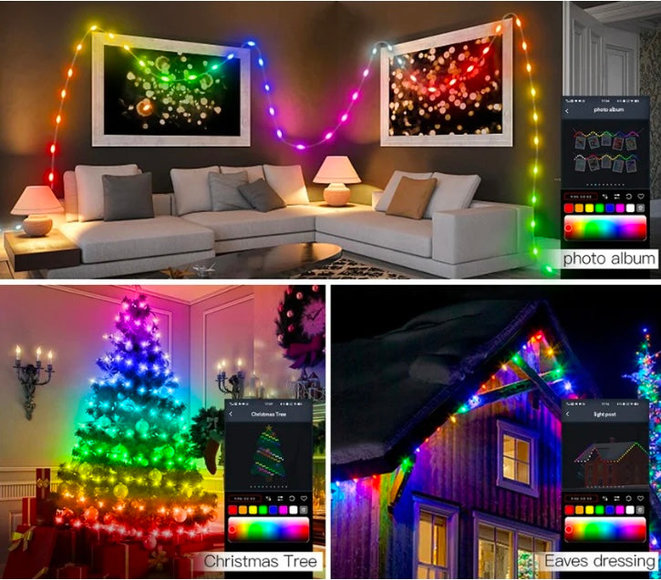 LUCES DE NAVIDAD RGB A PRUEBA DE AGUA ⭐⭐⭐⭐⭐